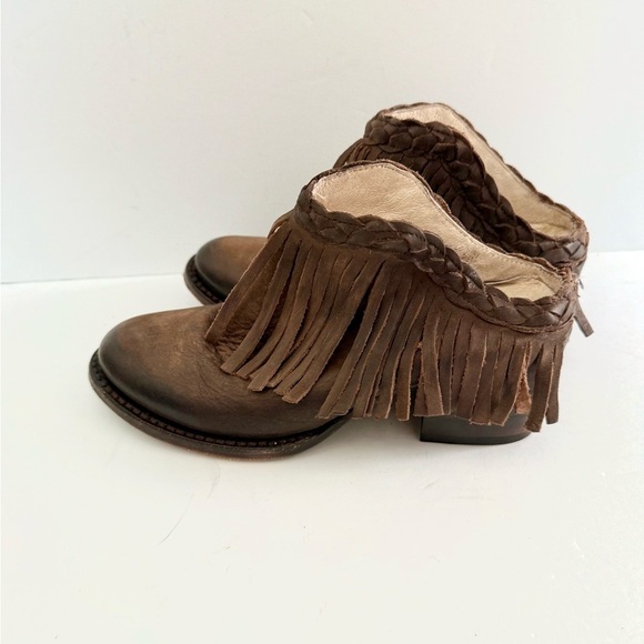 Freebird By Steven Lucy Leather Fringe Boots Boho Hippie Western Coastal Cowgirl - Picture 4 of 10